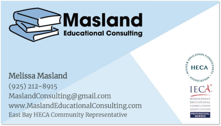 Nicolette A. Munoz Consulting - Masland Educational Consulting Business Card Design