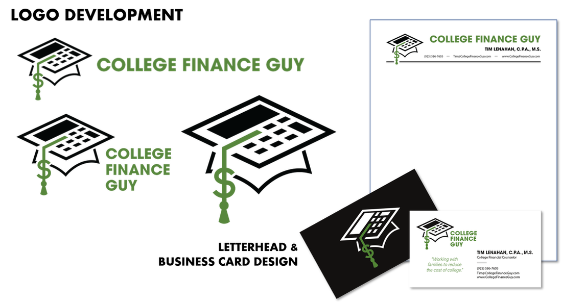 Nicolette A. Munoz Consulting - College Finance Guy - Logo Development Letterhead Business Card